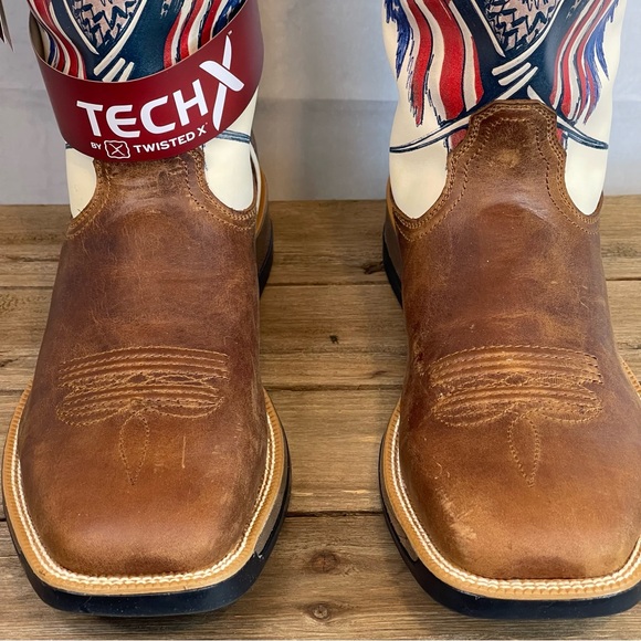 Twisted X Tech X Western Boots Mens 12" Pull On Roasted Pecan MXWW002 Waterproof - Picture 3 of 16